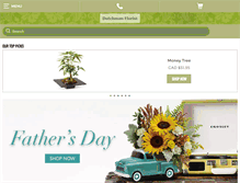 Tablet Screenshot of dutchmanflorist.com